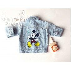 Notalı mickey kot ceket