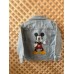 Mickey Mouse Figür Baskılı Denim Ceket unisex